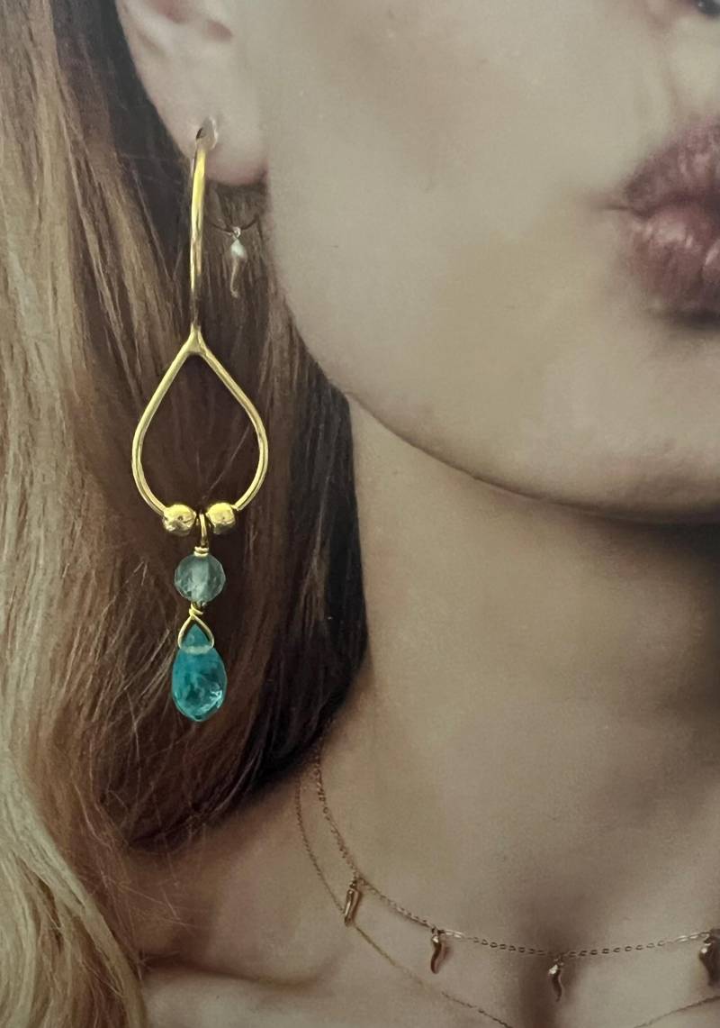 Silberohrringe Apatite 925-Er Silber Silberohrringe Apatite 925-Er Silber von MixMyStyle