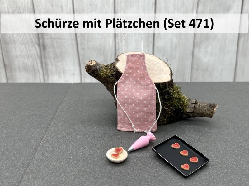Kinderschürze + Mütze +Wichtelzubehör | Set 575+471 Kochmütze Backhelfer Kochschürze Wichtel Kochset Backset Backen Koch von MixToFitShop
