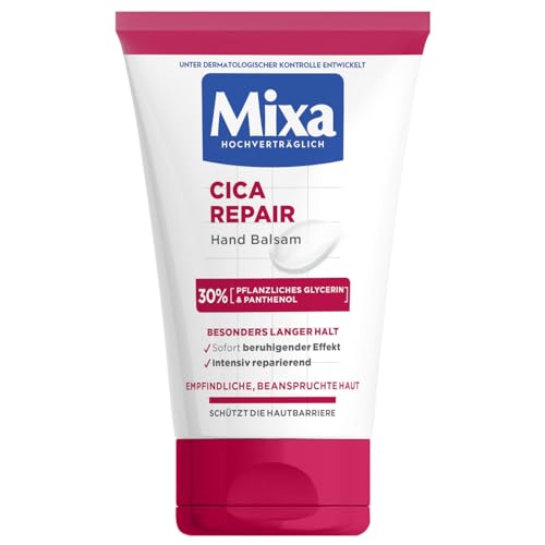 Mixa Cica Repair Hand Balsam, feuchtigkeitsspendende und intensiv reparierende Handcreme, 50 ml von Mixa