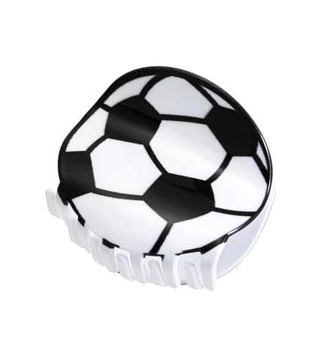 Sport-Haarspange für Damen, Fußball-Haarspangen, Acryl, 7,9 cm, große Haarklammern für dickes und dünnes Haar, Geschenke (Fußball) von Mixcbe