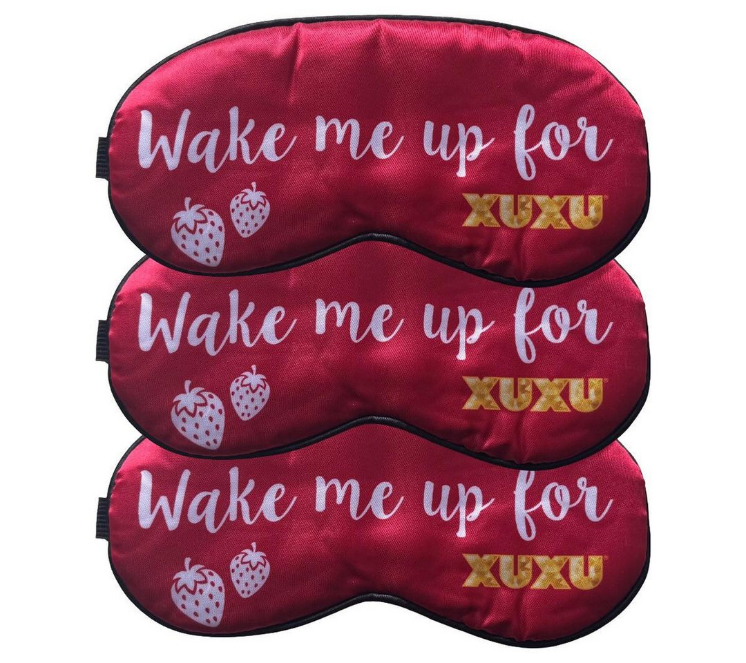 Mixcompany Schlafmaske XUXU Schlafmaske 3er-Set – „Wake me up for XUXU“ – Verstellba von Mixcompany