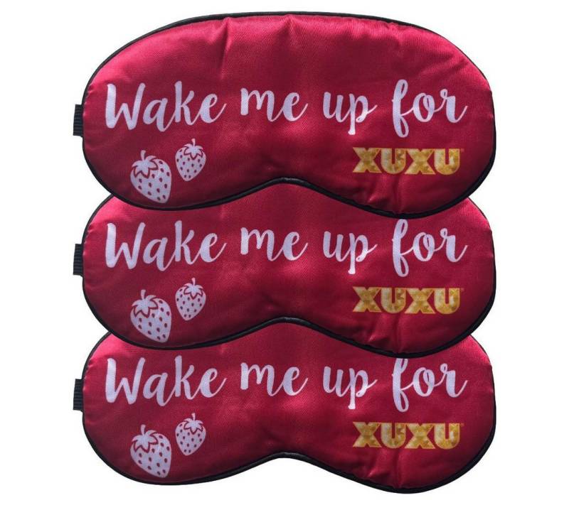 Mixcompany Schlafmaske XUXU Schlafmaske 3er-Set – „Wake me up for XUXU“ – Verstellba von Mixcompany