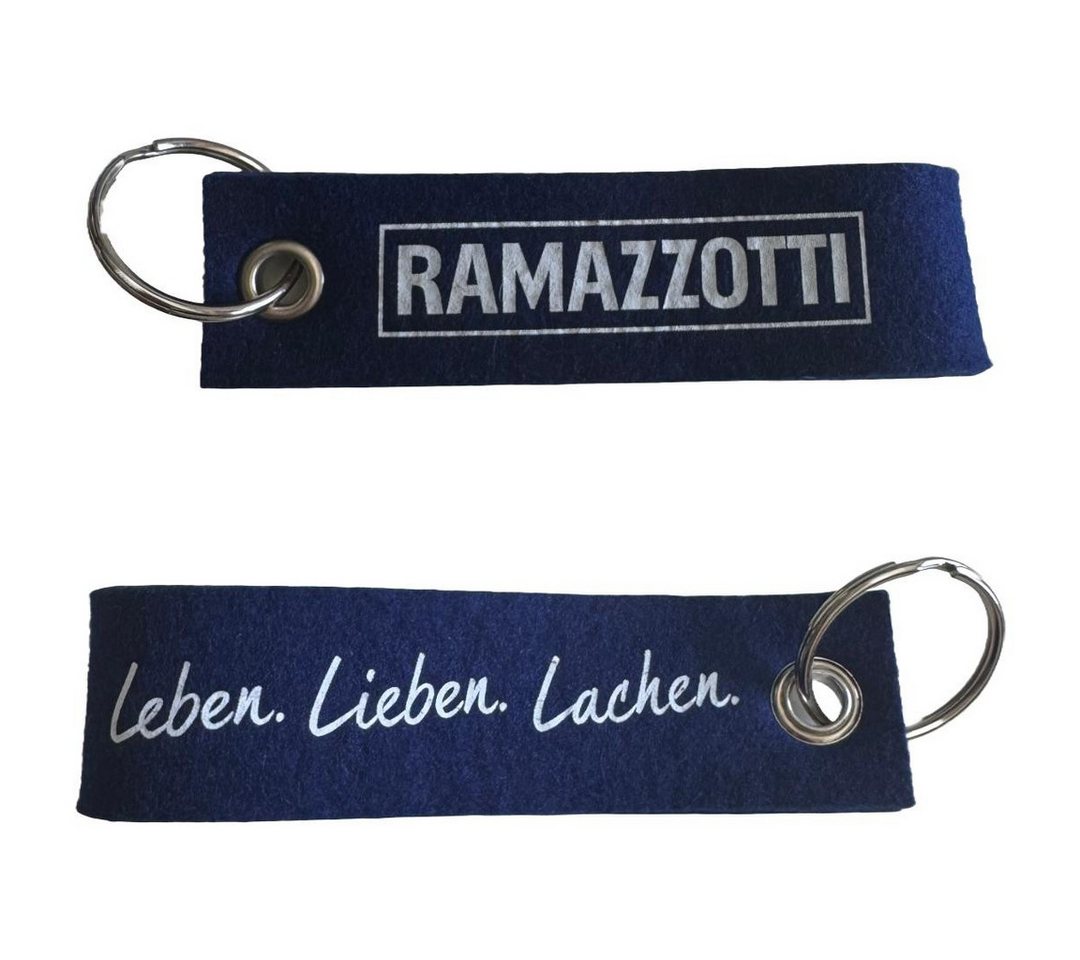 Mixcompany Schlüsselanhänger Ramazzotti Schlüsselanhänger – Dunkelblau " Leben. Lieben. Lachen von Mixcompany