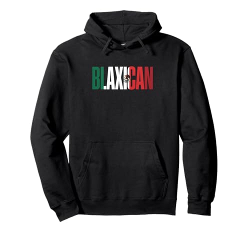 Lustiger Blaxikanischer Spruch Afro Latino Mexikanischer Stolz Frauen Männer Pullover Hoodie von Mixed Heritage Chicano Black Identity Culture Love
