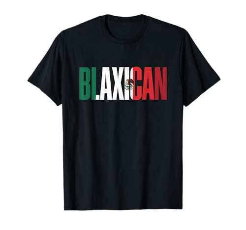 Lustiger Blaxikanischer Spruch Afro Latino Mexikanischer Stolz Frauen Männer T-Shirt von Mixed Heritage Chicano Black Identity Culture Love