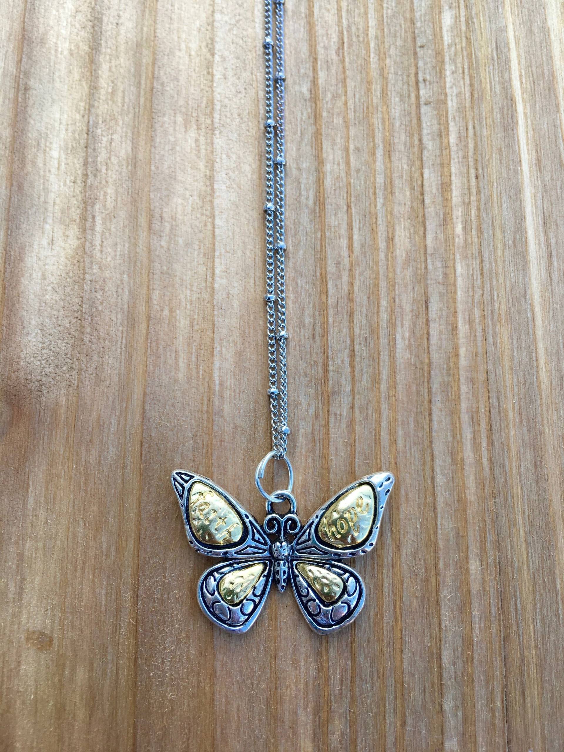 Schmetterling Halskette Schmetterling Halskette von MixedCreations18