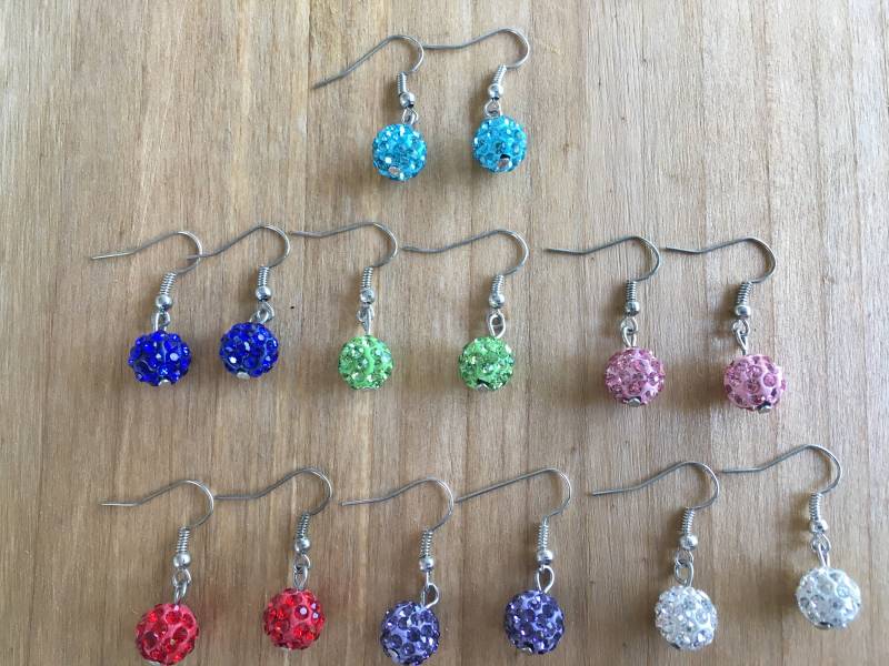 Shamballa Ohrringe Shamballa Ohrringe von MixedCreations18