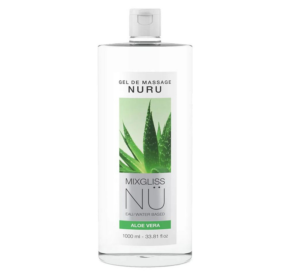 Mixgliss Gleit- und Massagegel NÜ Aloe Vera, Flasche mit 1 Liter, 1-tlg., Nuru Massage Gel mit extra feuchtem Aloe Vera Mixgliss Gleit- und Massagegel NÜ Aloe Vera, Flasche mit 1 Liter, 1-tlg., Nuru Massage Gel mit extra feuchtem Aloe Vera von Mixgliss