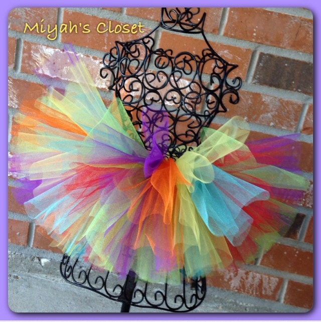 Big Top Tutu Zirkus Regenbogen Grundfarbe Fun Cake Smash Geburtstag von MiyahsCloset