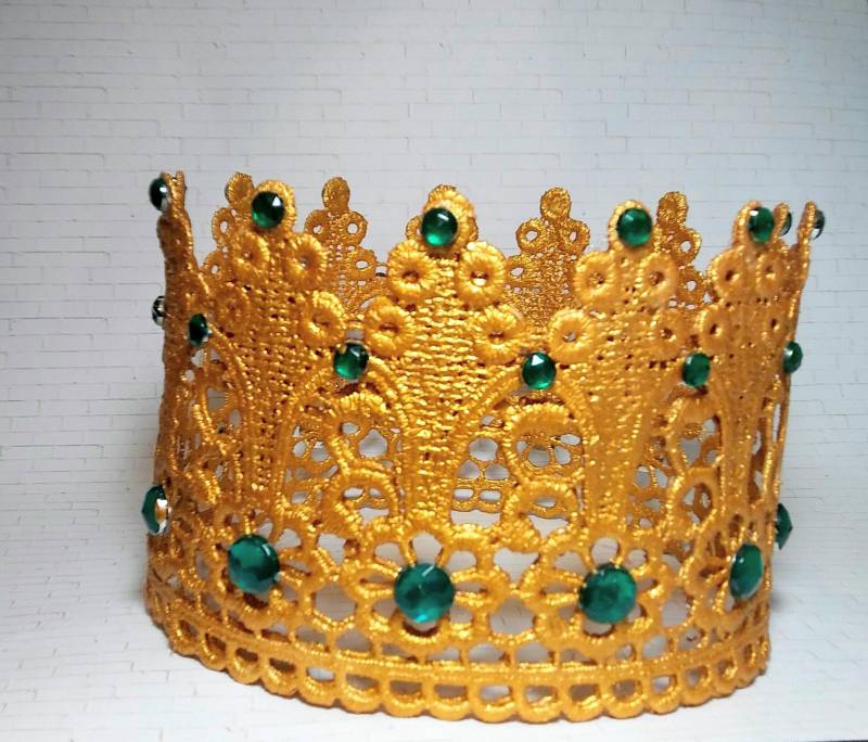 Smaragd Krone Grün Goldkrone Ersten Geburtstagskrone Smaragd Krone Grün Goldkrone Ersten Geburtstagskrone von MiyahsCloset