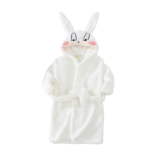 Miyanuby Baby Jungen Mädchen Bademantel Weicher Flanell Langarm Tier Hoodie Morgenmantel Nachtwäsche Homewear für Kinder Baby Jungen Mädchen Geschenk von Miyanuby