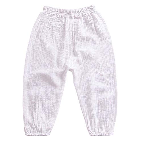 Miyanuby Baby Mädchen Jungen Pumphose Sommer Feste Jogginghose Lässige Elastische Hose für Unisex Baby von Miyanuby