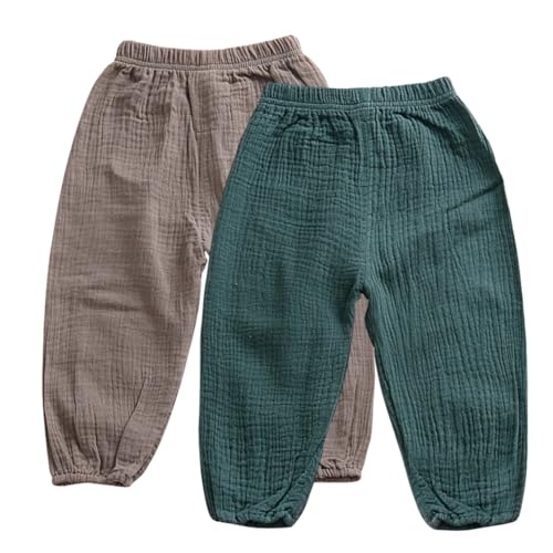 Miyanuby Baby Mädchen Jungen Pumphose Sommer Feste Jogginghose Lässige Elastische Hose für Unisex Baby… von Miyanuby
