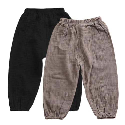 Miyanuby Baby Mädchen Jungen Pumphose Sommer Feste Jogginghose Lässige Elastische Hose für Unisex Baby… von Miyanuby