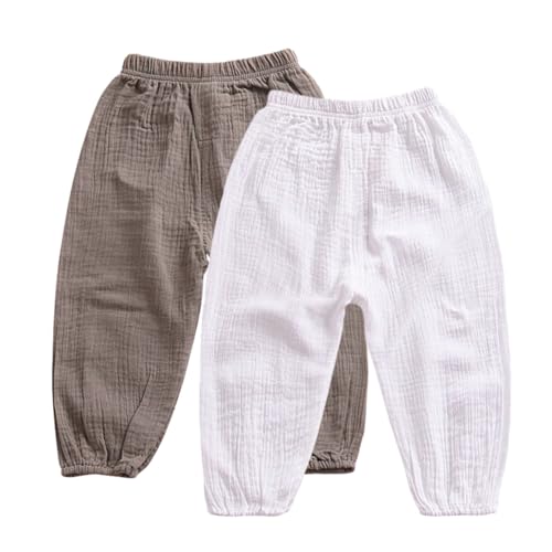 Miyanuby Baby Mädchen Jungen Pumphose Sommer Feste Jogginghose Lässige Elastische Hose für Unisex Baby… von Miyanuby