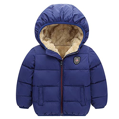 Miyanuby Kleinkind Baby Jungen Mädchen Mäntel Hooded Outerwear Jacken Jungen Mädchen Verdicken Warmen Winter Mäntel 2-7 Jahre von Miyanuby