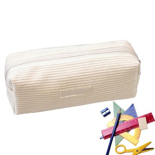 Miyanvuo Mäppchen Cord-Stoff 10x21cm Cord-Stoff Federmäppchen, Große Kapazität Mäppchen, Pencil Case Teenager Stiftetasche, Federtasche Stiftetasche Stiftemappe Pencil Case Schulmäppchen von Miyanvuo