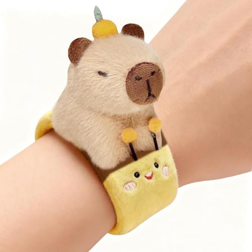 Miyanvuo Tiere Slap Armband - Capybara Armband Niedlich - Weiches Spaß Kinder Klapparmband | Für Kinder Jugendliche Schule Zuhause Reise Alltag Weihnachten Party Geschenk von Miyanvuo