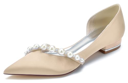 Miyoopark Bequem Damen Hochzeits Schuhe Schlupfen Party Abend Pumps mit Pearl J067 Champagner 1" Absatz EU 36 Miyoopark Bequem Damen Hochzeits Schuhe Schlupfen Party Abend Pumps mit Pearl J067 Champagner 1" Absatz EU 36 von Miyoopark