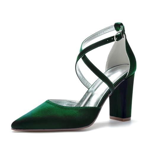 Miyoopark Damen Abend Schuhe Braut Absatzs Fesselriemen Prom Pumps M643 Dunkelgrun EU 42.5 Miyoopark Damen Abend Schuhe Braut Absatzs Fesselriemen Prom Pumps M643 Dunkelgrun EU 42.5 von Miyoopark