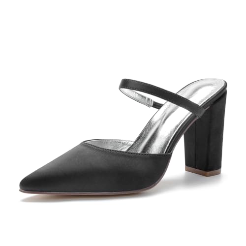 Miyoopark Damen Bequem Braut Schuhe Schlüpfen Abend Pantoletten M632 Schwarz EU 40.5 Miyoopark Damen Bequem Braut Schuhe Schlüpfen Abend Pantoletten M632 Schwarz EU 40.5 von Miyoopark