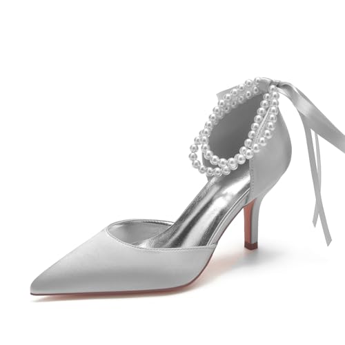 Miyoopark Damen Bequem Hochzeit Schuhe Geschlossene Abend Pumps M647 Silber EU 42.5 Miyoopark Damen Bequem Hochzeit Schuhe Geschlossene Abend Pumps M647 Silber EU 42.5 von Miyoopark