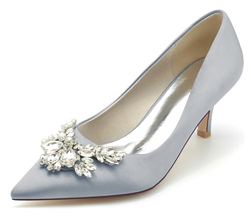 Miyoopark Damen Blockabsatz Hochzeits Schuhe mit Schleifen Abend Pumps J373 Silber 2.5" Absatz EU 38 Miyoopark Damen Blockabsatz Hochzeits Schuhe mit Schleifen Abend Pumps J373 Silber 2.5" Absatz EU 38 von Miyoopark