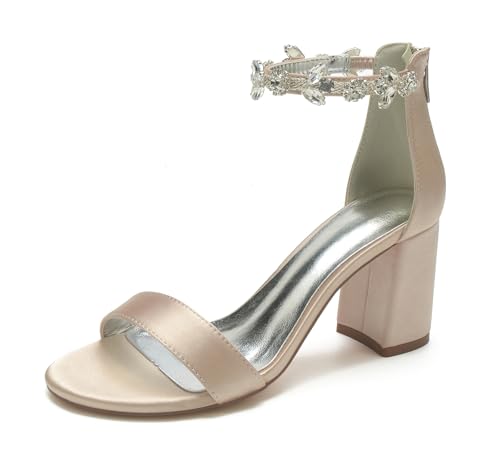 Miyoopark Damen Elegant Abend Schuhe mit Strass Brautschuhe Prom Sandalen M668 Champagner EU 40.5 Miyoopark Damen Elegant Abend Schuhe mit Strass Brautschuhe Prom Sandalen M668 Champagner EU 40.5 von Miyoopark