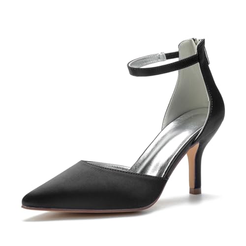 Miyoopark Damen Elegant Formal Schuhe Festkörper Hochzeits Pumps M644 Schwarz EU 39.5 von Miyoopark