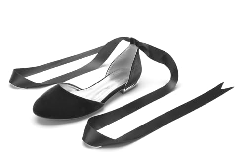 Miyoopark Damen Elegant Hochzeits Flache Schuhe mit Ketten Abend Pumps M702 Round Toe Black EU 41.5 von Miyoopark