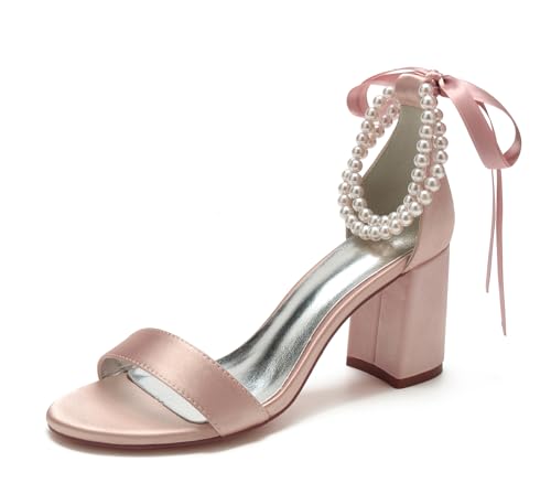 Miyoopark Damen Hochzeits Absatz Schuhe Bequem Abend Sandalen mit Schleif M665 Altrosa EU 40.5 Miyoopark Damen Hochzeits Absatz Schuhe Bequem Abend Sandalen mit Schleif M665 Altrosa EU 40.5 von Miyoopark
