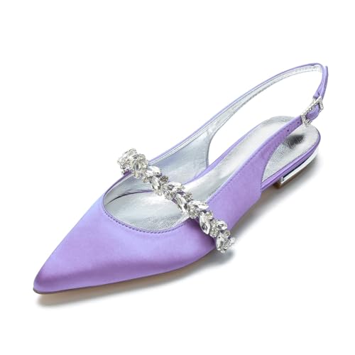 Miyoopark Damen Hochzeits Flache Schuhe Slingback Abend Pumps M669 Hellviolett EU 41.5 Miyoopark Damen Hochzeits Flache Schuhe Slingback Abend Pumps M669 Hellviolett EU 41.5 von Miyoopark