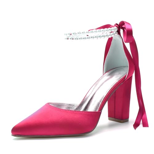 Miyoopark Damen Hochzeits Pumps Schuhe mit Schleif Abendschuhe M638 Rose EU 40.5 Miyoopark Damen Hochzeits Pumps Schuhe mit Schleif Abendschuhe M638 Rose EU 40.5 von Miyoopark
