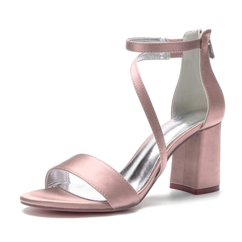 Miyoopark Damen Hochzeits Sandalen Blockabsatz Abend Party Schuhe M657 Altrosa EU 39.5 Miyoopark Damen Hochzeits Sandalen Blockabsatz Abend Party Schuhe M657 Altrosa EU 39.5 von Miyoopark