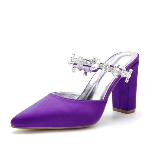 Miyoopark Damen Hochzeits Sandalen Blockabsatz Prom Pantoletten Schuhe M636 Dunkelviolett EU 37 Miyoopark Damen Hochzeits Sandalen Blockabsatz Prom Pantoletten Schuhe M636 Dunkelviolett EU 37 von Miyoopark