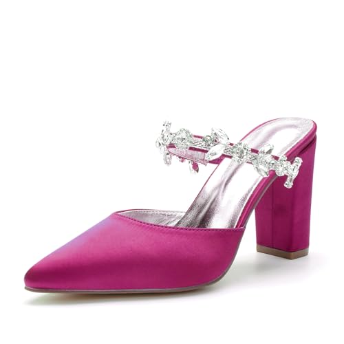 Miyoopark Damen Hochzeits Sandalen Blockabsatz Prom Pantoletten Schuhe M636 Fuchsia EU 39.5 Miyoopark Damen Hochzeits Sandalen Blockabsatz Prom Pantoletten Schuhe M636 Fuchsia EU 39.5 von Miyoopark