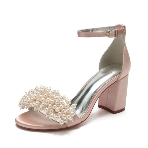 Miyoopark Damens Blockabsatz Hochzeits Schuhe Perlen Schleifen Abend Sandalen M662 Altrosa EU 42 Miyoopark Damens Blockabsatz Hochzeits Schuhe Perlen Schleifen Abend Sandalen M662 Altrosa EU 42 von Miyoopark