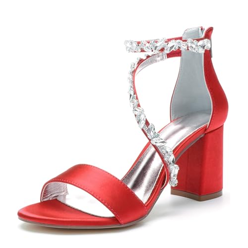 Miyoopark Outdoor Abend Schuhe fur Damen Blockabsatz Hochzeits Sandalen M663 Rot EU 40.5 Miyoopark Outdoor Abend Schuhe fur Damen Blockabsatz Hochzeits Sandalen M663 Rot EU 40.5 von Miyoopark