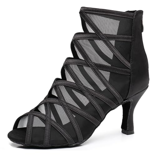 Miyoopark Tanzschuhe fur Damen Latein Bequem Abend Party Stiefel Sandalen X3204 Schwarz 7.5cm Absatz EU 39.5 Miyoopark Tanzschuhe fur Damen Latein Bequem Abend Party Stiefel Sandalen X3204 Schwarz 7.5cm Absatz EU 39.5 von Miyoopark