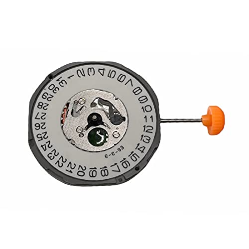 Miyota 1M15 Quarz Japanece Ersatzwerk 10 1/2''' SC-D(3) - Herren Digitaluhr mit Lederarmband und Dornschließe von Miyota