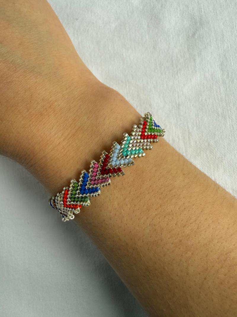 Miyuki Perlen Armband Pfeilform Bunt Handgemacht Miyuki Perlen Armband Pfeilform Bunt Handgemacht von MiyuWerk