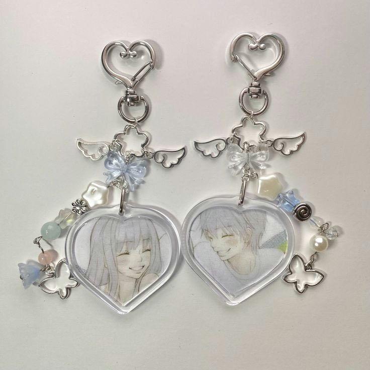 Anime Inspired Matching Keychains Couple Or Friendship Ii Gift Idea von MiyusLovelyCrafts