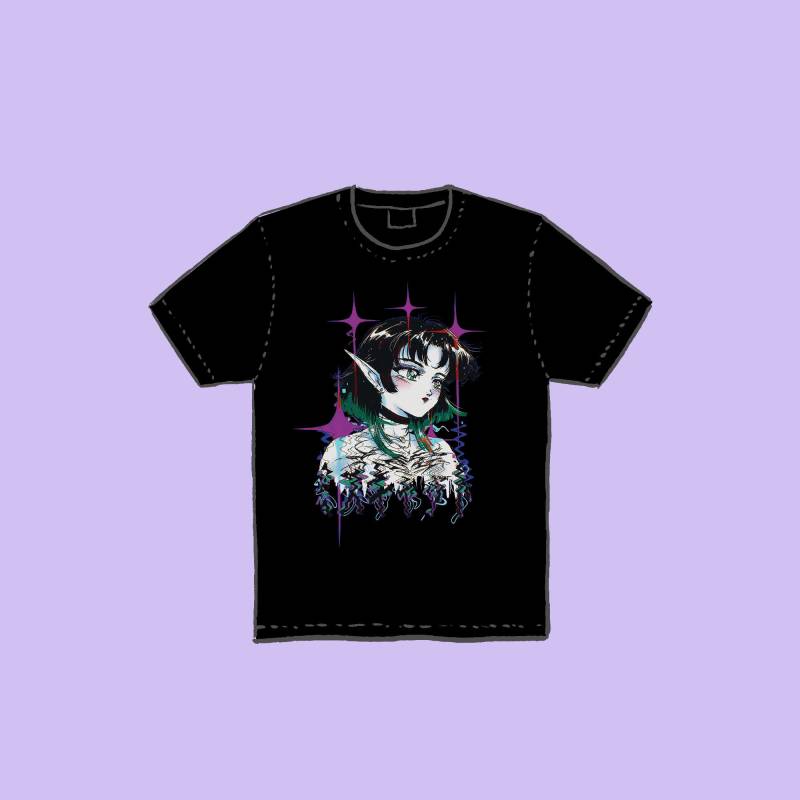 T-Shirt Unisex "Ethereal Elf'' Available in White, Blue & Black T-Shirt Unisex "Ethereal Elf'' Available in White, Blue & Black von Mizucats