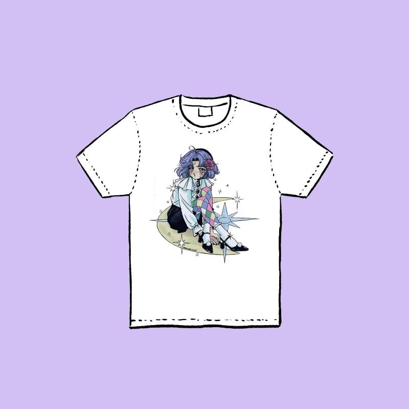 T-Shirt Unisex "Shimmer'' Available in White & Black von Mizucats