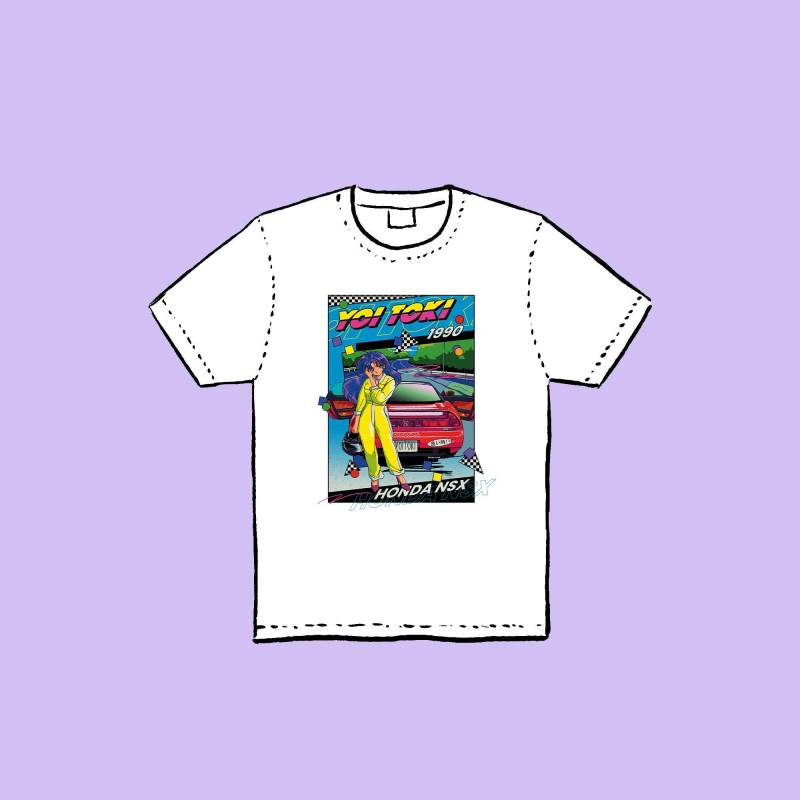 T-Shirt Unisex "'nsx'' Available in Black & White von Mizucats