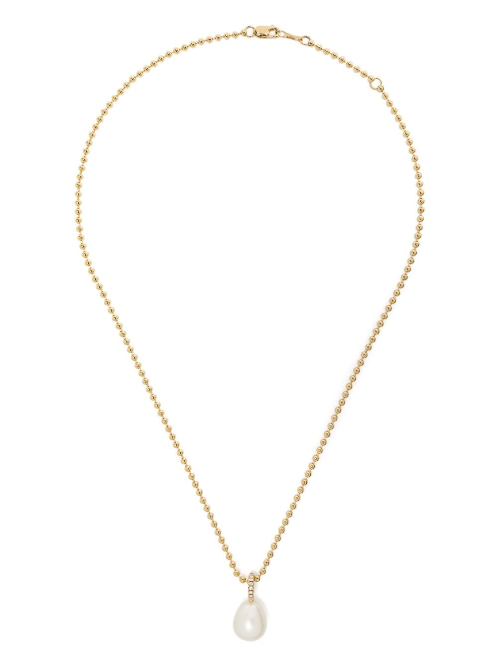 Mizuki 14kt Sea of Beauty Gold-Perlenkette mit Diamanten von Mizuki