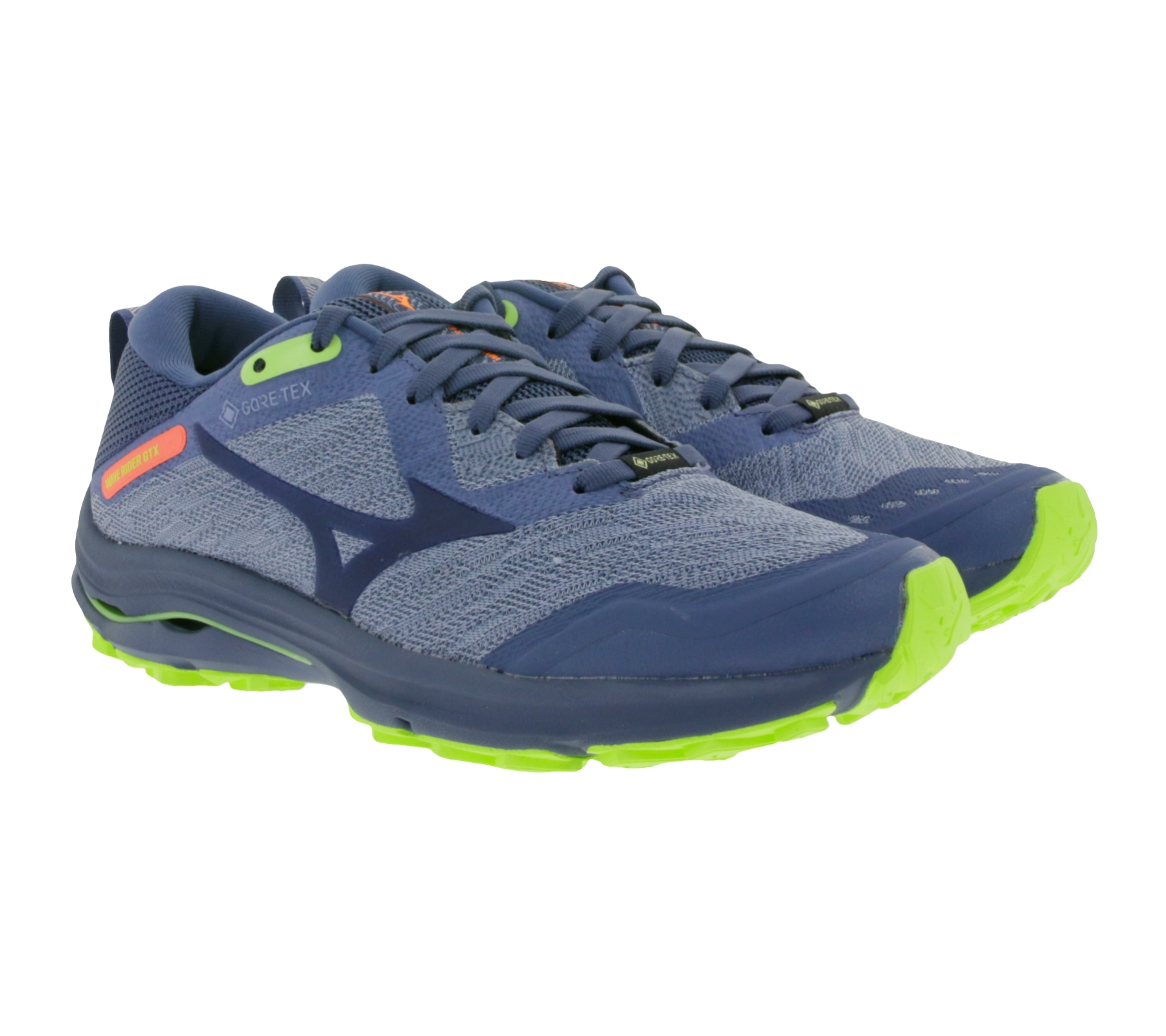 MIZUNO Wave Rider GTX Damen Trailrunning-Schuhe mit GoreTex-Membrane Lauf-Schuhe J1GD217947 Blau von Mizuno