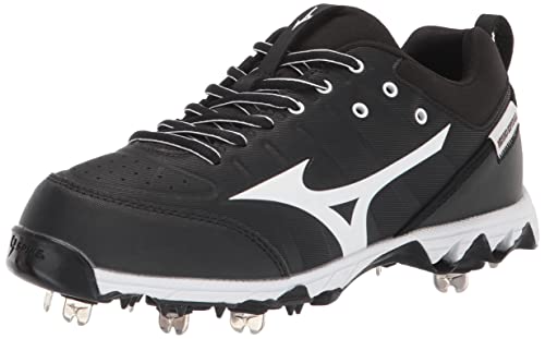 Mizuno 320638.9000.07.0700 9-Spike Swift 7 Low Damen Softball-Stollen aus Metall, schwarz/weiß, 38 EU von Mizuno