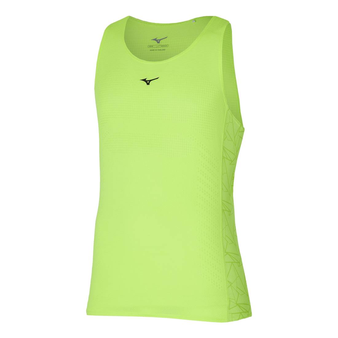 Mizuno AERO Tank Herren Laufshirt neolime Gr. XL von Mizuno