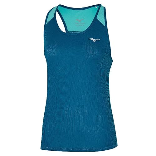 Mizuno Damen DryAeroFlow Tank Weste, Marokkoblau, L von Mizuno